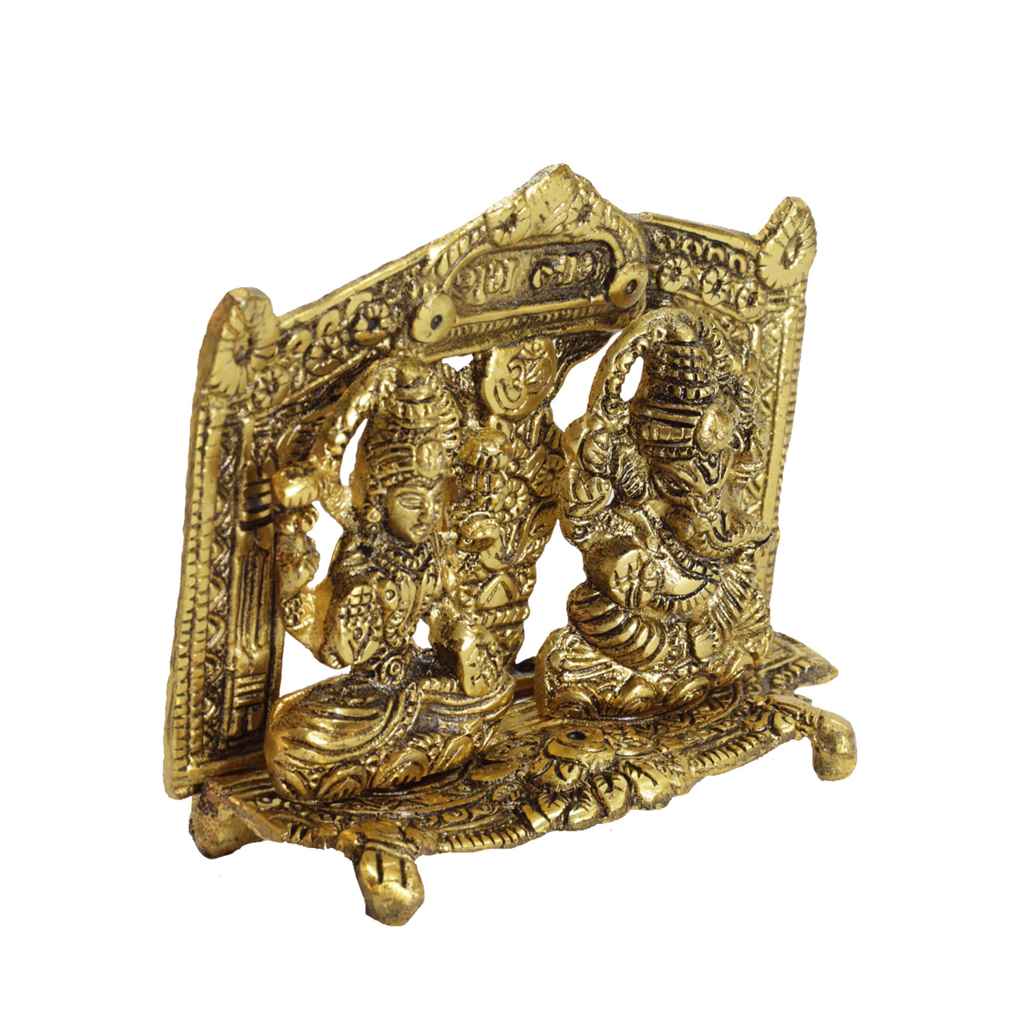 The Quirky Home Handcrafted Lakshmi Ganesh Idol Murti Statue Sculpture For Home Office Mandir Temple. For Pooja Room. God Idols